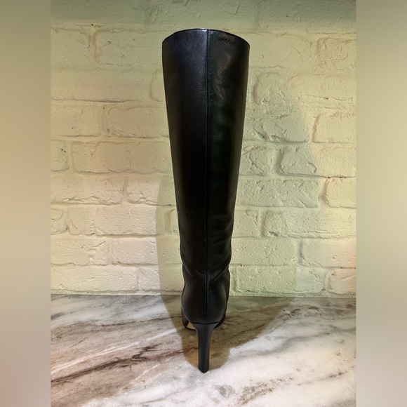 Gucci Rodano Calf Black Leather Boots with Heel - Picture 11 of 13